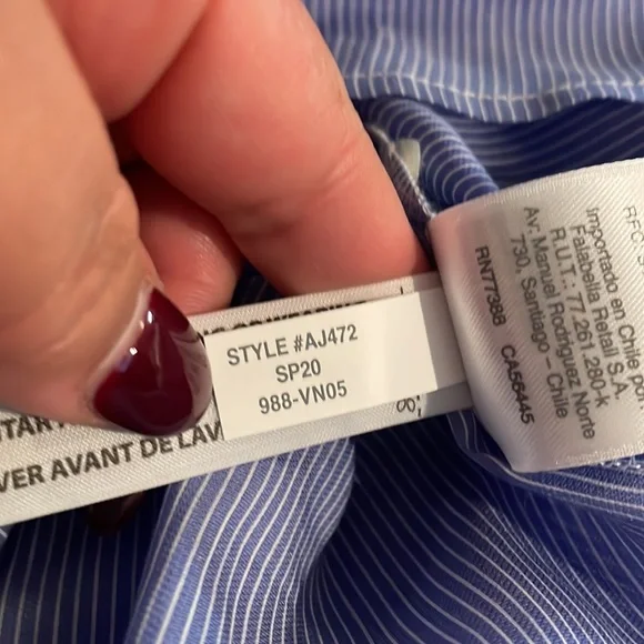 NWT J.Crew Classic popover shirt in Stripe - Picture 8 of 11